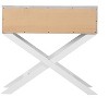 NicBex Nightstand with 1 Croc-textured Fronts Drawer,End Table with X-shaped Legs for Bedroom,Living Room - 4 of 4