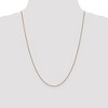 Black Bow Jewelry 0.8mm 14k Rose Gold Solid Box Chain Lobster Claw Clasp Necklace - 2 of 4
