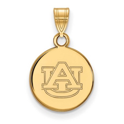 Black Bow Jewelry 14k Yellow Gold Auburn Tigers NCAA Small Pendant