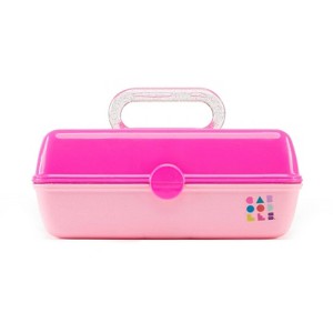 Caboodles Pretty In Petite Makeup Organizer - Hot Pink On Rose - 1 of 3