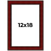 PosterPalooza | Weathered Red Picture Frame - UV Acrylic, Foam Board Backing, Hanging Hardware - 2 of 4