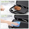 OSTBA Sandwich Maker, 2 Slice Grilled Cheese Toaster with Non-Stick Grill Plates, 750W, Cool-Touch Handle, Indicator Lights, Easy to Clean & Store - 3 of 4