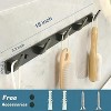 LunaLulinlk Coat Rack Wall Mount with 5 Hooks, Black Coat Hangers for Wall, Aluminum Coat Hooks Hat Hooks Suitable - 2 of 4