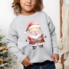 Watercolor Santa Bubblegum - Toddler Graphic Sweatshirt - 3 of 4