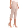 Rekucci Women's Pull-On Mid-Rise Straight-Leg Capri Pants with Tummy Control and Hidden Pocket - 2 of 4