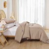 BAGOKIE 3-Piece Bed in a Bag Comforter Set with Pom Fringe - 3 of 4
