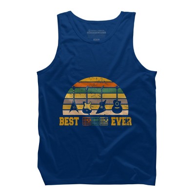 Men's Design By Humans Best Guitar Dad Ever Music Guitar Chord By BaoMinh Tank Top
