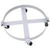 DSVIMOY 2Pcs Drum Dolly for 55 Gallon Drums, Barrel Dolly with 4 Swivel Caster Wheels for Workshops, Factories, Warehouses, Silver, 24"*24"*5.8" - 4 of 4