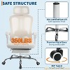 Ergonomic Office Chair with Adjustable Headrest, Lumbar Support & Retractable Footrest - Home Executive Desk Chair - 4 of 4