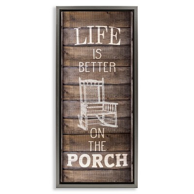 Stupell Industries Porch Life Country Rustic, 11" x 25"