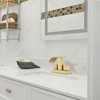 Cobbe Centerset Bathroom Sink Faucet 4-Inch Two-Handle with Pop-Up Drain and Supply Hoses Brushed Gold - 2 of 4