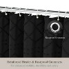 LunaLulinlk Black Shower Curtains,Heavy-Duty Mold/Mildew-Resistant - 2 of 4