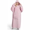 Joyfy Wearable Blanket Hoodie for Kids Adults, Christmas Oversized Flannel Fleece Sweatshirt Blanket, Cozy Blanket Birthday Gift for Family Girls Boys - 3 of 4