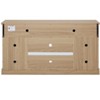 CAVINAS Embossed Pattern TV Stand,Entertainment Center with Storage Space and Sliding Door for Living Room - 4 of 4