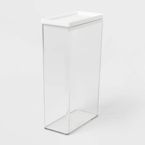 5.8qt Plastic Food Storage Canister - Brightroom™: Large  Pantry Container, Hand Wash, Clear, 13.5" Height - 1 of 3