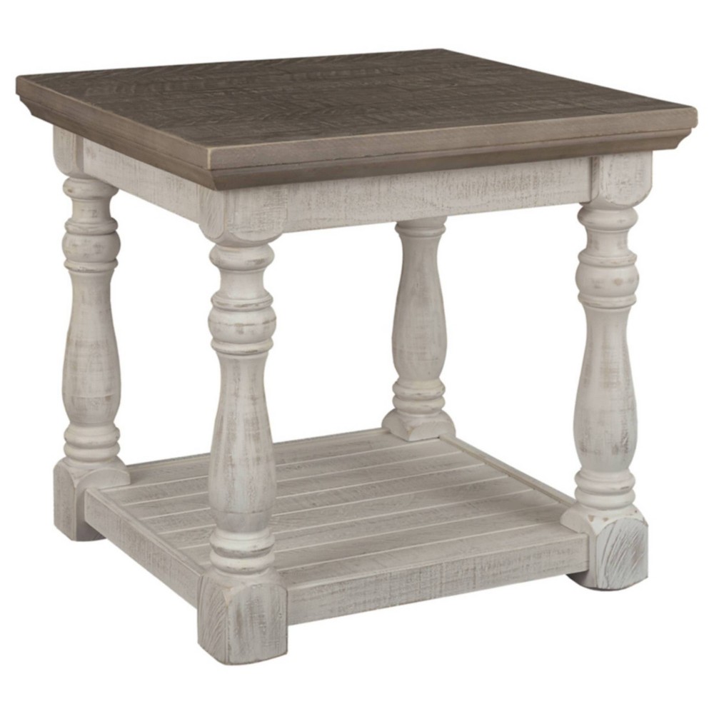 Photos - Coffee Table Ashley Havalance End Table Gray/White - Signature Design by 