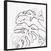 16" x 16" Infinity of Simple II by Eva Watts Framed Canvas Wall Art - Amanti Art: Modern Botanical Lithograph, Black Frame - 2 of 4