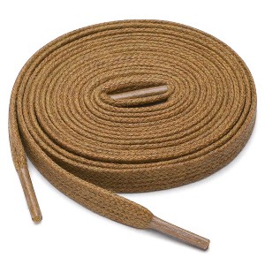 Elerevyo Waxed Cotton Leather Boots Shoes Flat Shoelaces 2 Pairs - 1 of 4