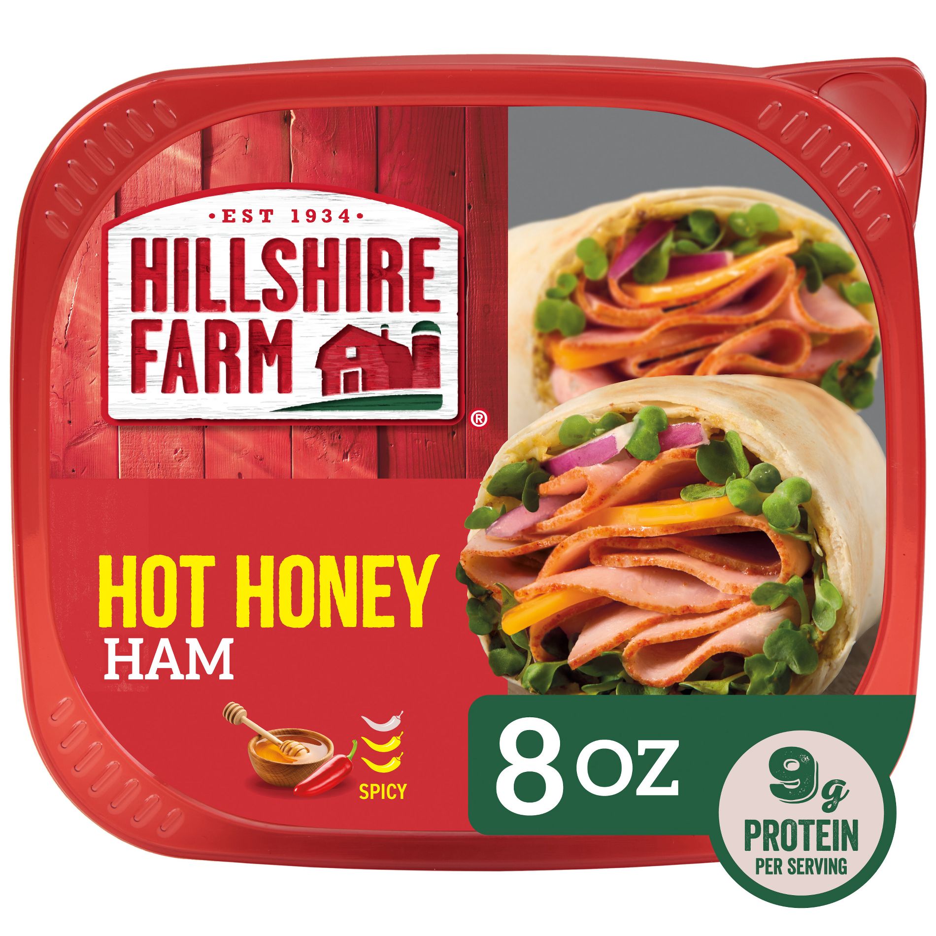 Hillshire Farm Hot Honey Ham Pork Boneless - 8oz
