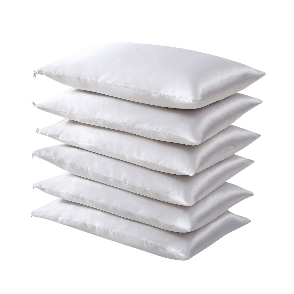 Photos - Pillowcase Standard 6pk Satin Hair Keeper Pillow Protector - Fresh Ideas