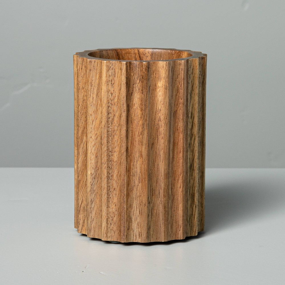 Acacia Wood Bath Tumbler - Hearth & Hand with Magnolia