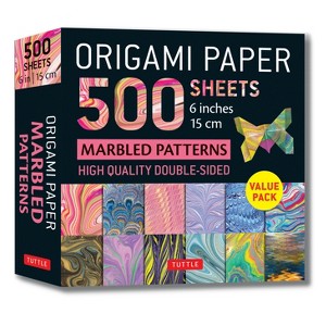 Origami Paper 500 Sheets Marbled Patterns 6 (15 CM) - by  Tuttle Studio (Loose-Leaf) - 1 of 1