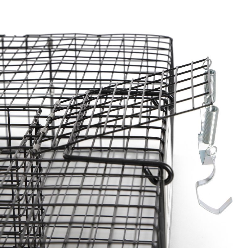 Rugged Ranch Large Metal Wire Live Catch & Release Trap Cage w/ Easy Open Top Lid & 2 Door System, 4 of 6