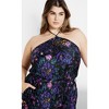 Women's Plus Size Kira Print Jumpsuit - black | CITY CHIC - 4 of 4