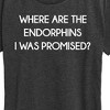 Women's - Instant Message - Where Are The Endorphins Short Sleeve Graphic T-Shirt - 2 of 4