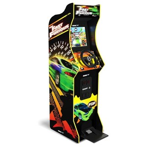 Arcade1Up The Fast and The Furious Deluxe Arcade Machine with Steering Wheel - 1 of 4