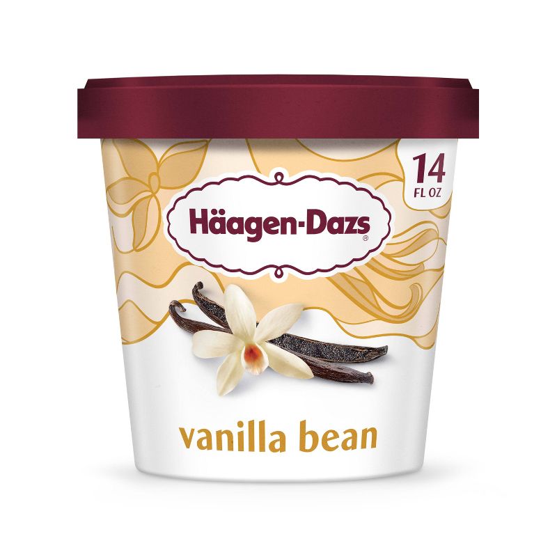 Haagen Dazs Vanilla Bean Ice Cream - 14oz, 1 of 12