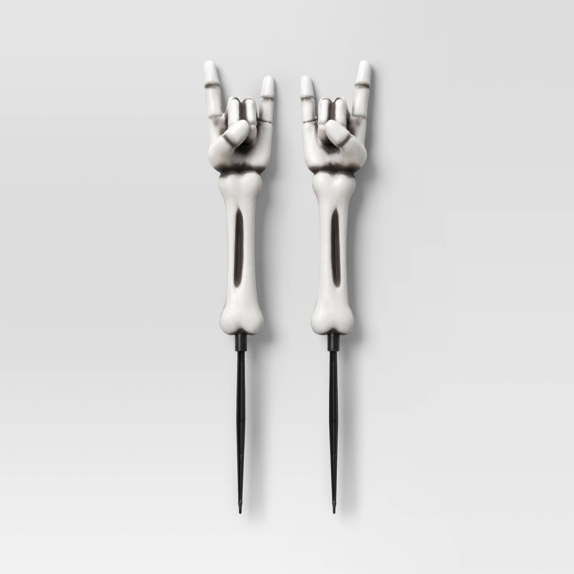 2pk 23" Rocker Skeleton Hands Halloween Yard Stakes - Hyde and EEK! Boutique™: Scene Props, No Battery