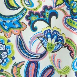 white multi paisley