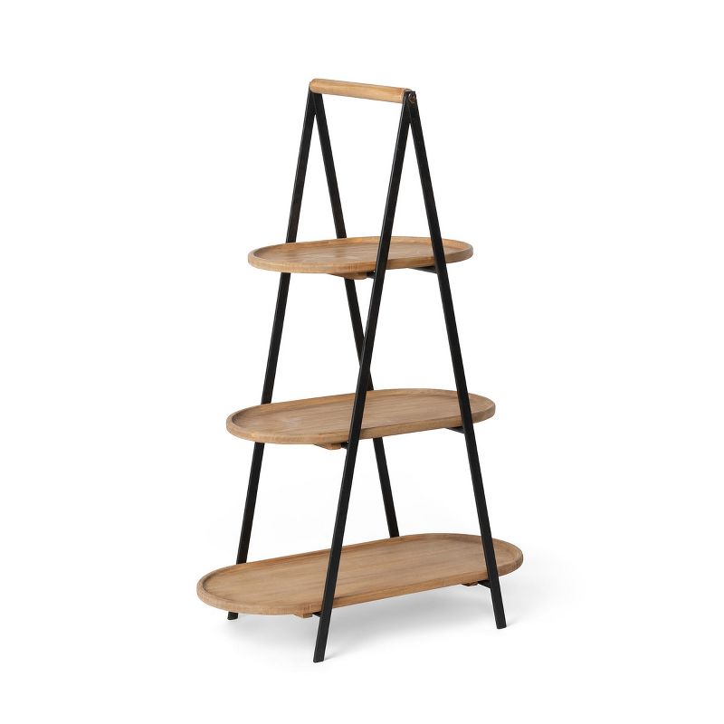 Park Hill Collection Wooden 3-Tiered Server, 1 of 4