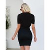 Womens Short Sleeve Shrug Cardigan Bolero Lightweight Open Front Knit Sweater Cardigans Shrug for Dress - 4 of 4