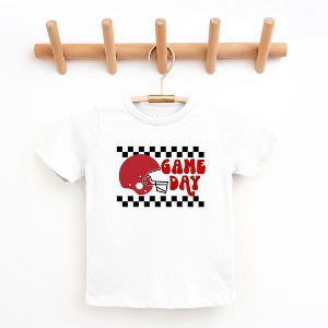 The Juniper Shop Checkered Game Day Toddler Short Sleeve Tee - 1 of 2
