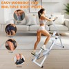 NAYSAYE Step Machine Exercise Trainer Vertical Cardio Climber for Home Gym and Full Body Workout, White, 44.49"*23.82"*5.31" - 2 of 4