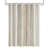 PAGED 72x72 Inch Shower Curtain Modern Shower Curtain with Tufted Stripes and Prints for Bathroom, Machine Washable - 2 of 4