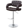 NicBex Adjustable Bar Stools Counter Height,360° Swivel Counter Stools,Upholstered Barstools with Chrome Base for Kitchen&Dining Room - 3 of 4