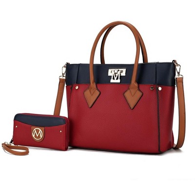 MKF Collection Brynlee Color-Block Women’s Tote Bag with Wallet by Mia K