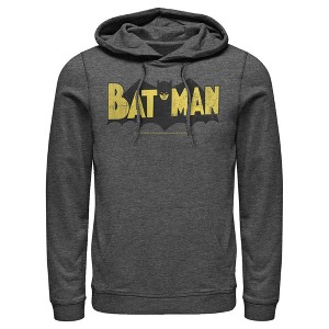 Men's Batman Logo Vintage Pull Over Hoodie - 1 of 3