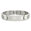 Black Bow Jewelry Mens 11.5mm Stainless Steel Brushed & Polished I.D. Bracelet, 8.25 In - 3 of 4