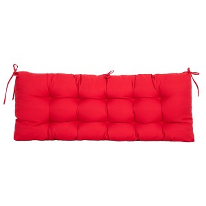 ARTPLAN Outdoor 48 Inch Bench Cushion Tufted for Outdoor Furniture, 48"x18"x4" Wicker Patio Loveseat Cushion All Weather - 1 of 4