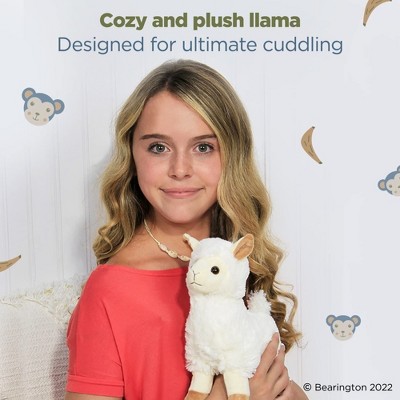 Alma 10" White Plush Stuffed Animal Llama