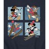 Men's - Disney - Mickey Mouse and Donald Duck Alpine Grid Graphic Fleece Sweatshirt - 2 of 4