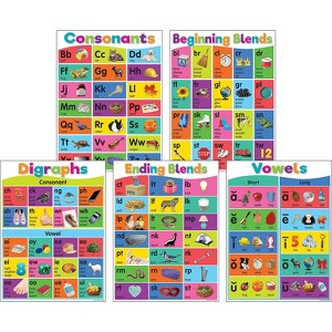 Teacher Created Resources Colorful Phonics Bulletin Board Set 5 Posters (TCR6591) - 1 of 1