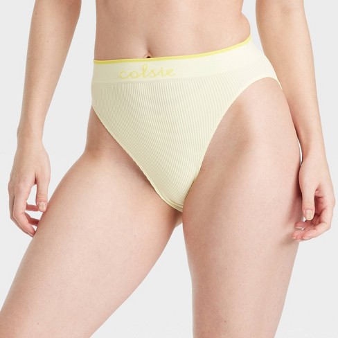 Women's Seamless Cheeky Underwear - Colsie™ Yellow S