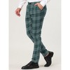 Lars Amadeus Men's Dress Plaid Formal Slim Fit Printed Business Checked Trousers - 2 of 4