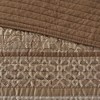 Sapphtopaz 6 Piece Quilt Set Comforter Set Jacquard Plant Printing Vermicelli Quilting Reversible Quilt with Throw Pillows - 4 of 4