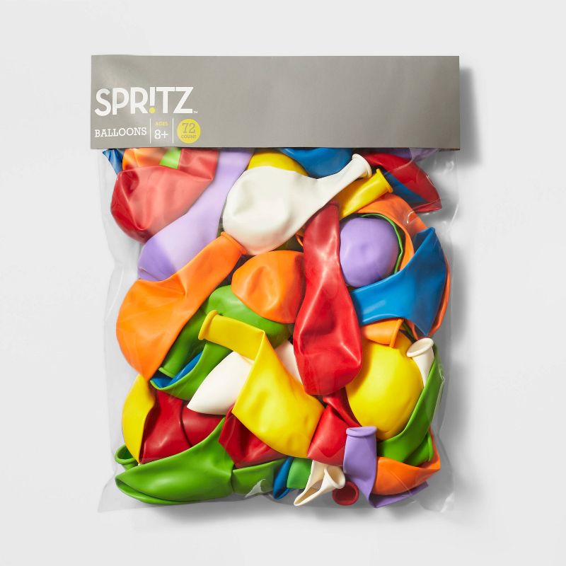 72ct Color Mix Balloons - Spritz&#8482;, 4 of 10